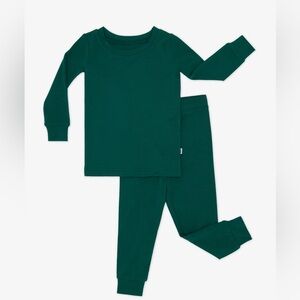 Little Sleepies emerald green Two-Piece Pajama Set